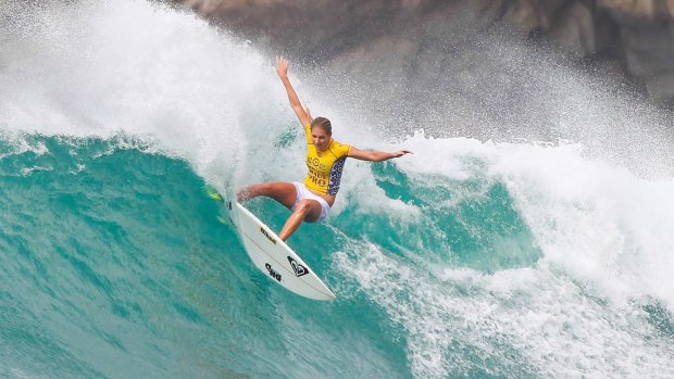 World champ: Stephanie Gilmore competing in the Maui Pro.
