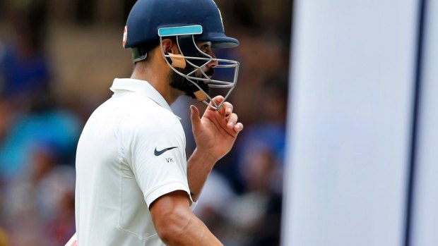 Batting slump: India's captain Virat Kohli.