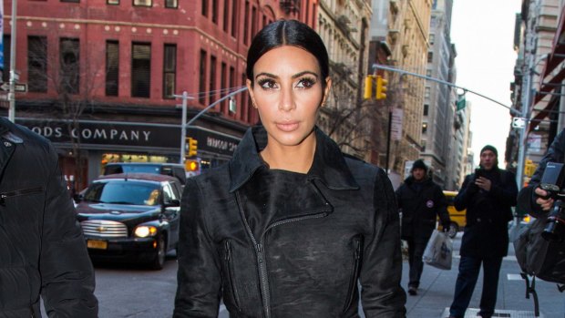 Kim Kardashian, on January 8, 2015 in New York City. 