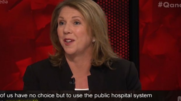 Labor's shadow health minister, Catherine King, took the question first.