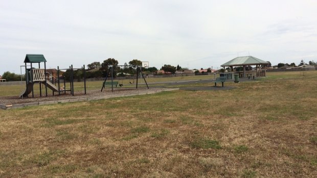The Geelong park where a 14-year-old girl was abducted from.