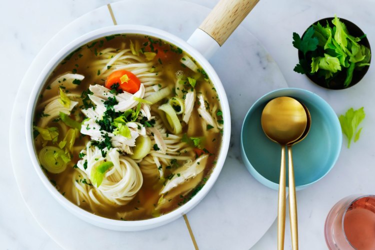 Jill Dupleix's chicken noodle soup.