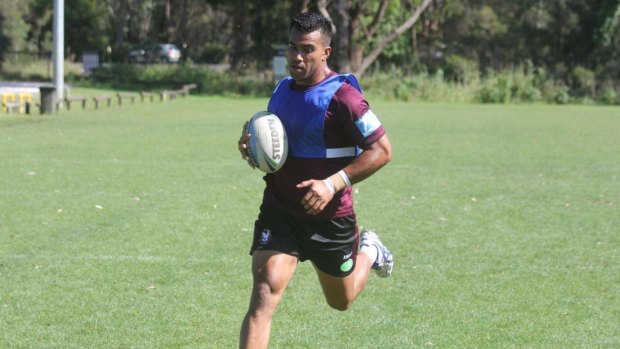 Northern exposure: Halauafu Lavaka is hoping to see some NRL action at Manly.