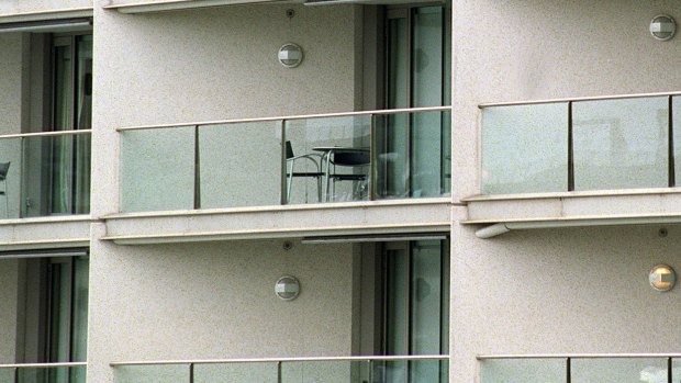 A man has died in Brisbane's west after falling from a third floor balcony.
