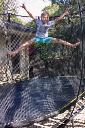 Vivienne Pearson is glad she bought the biggest, safest trampoline she could find, as her kids get more ambitious with their tricks.