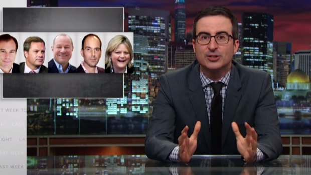 John Oliver has decided to send suspiciously cheap food to the CEOs of five of the world's biggest fast fashion companies.