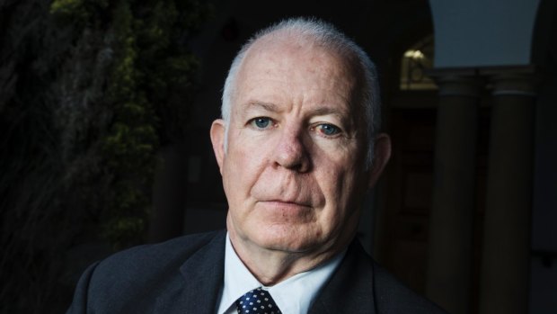 Peter Kelly pictured outside the Ku-ring-Gai Council chambers in September.