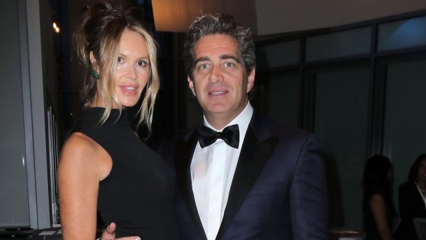 Elle Macpherson and husband Jeffrey Soffer in happier times in 2015.