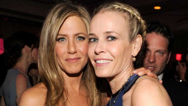 As the world waits with bated breathe for Jennifer Aniston's first reaction, her BFF Chelsea Handler may have given some insight.