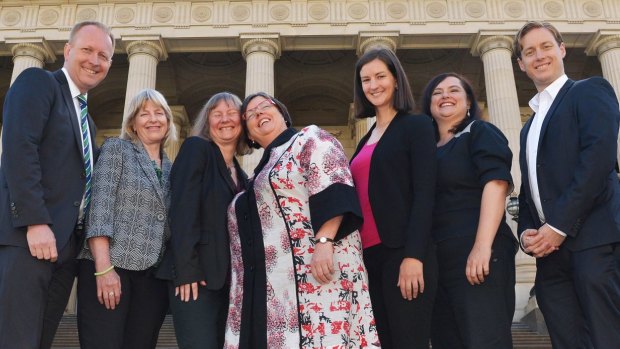 The Greens Victorian parliamentary team.