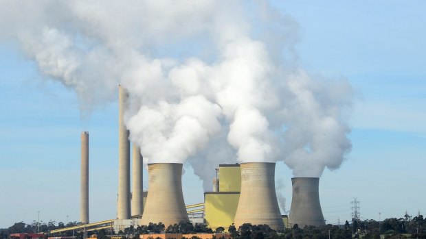 AGL's Loy Yang A power plant, Australia's largest carbon emissions plant.