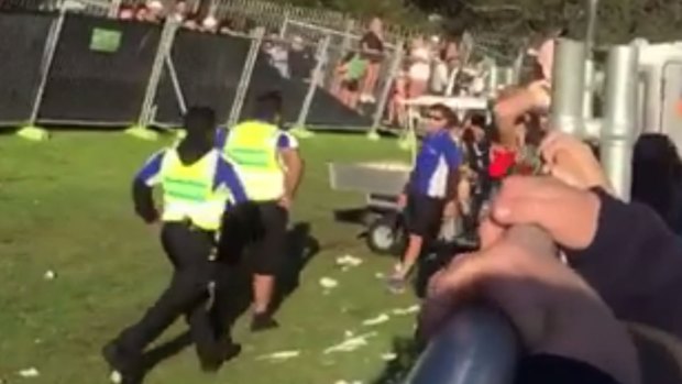 At least 200 people attempted to jump the fence at the event in Joondalup.