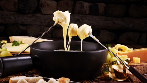 Swiss fondue.