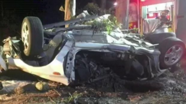 Three men died after their car crashed into trees at Bucca, north of Bundaberg, on Saturday night.