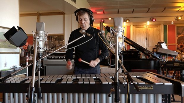 Paul McCartney composes "mojis" for Skype.
