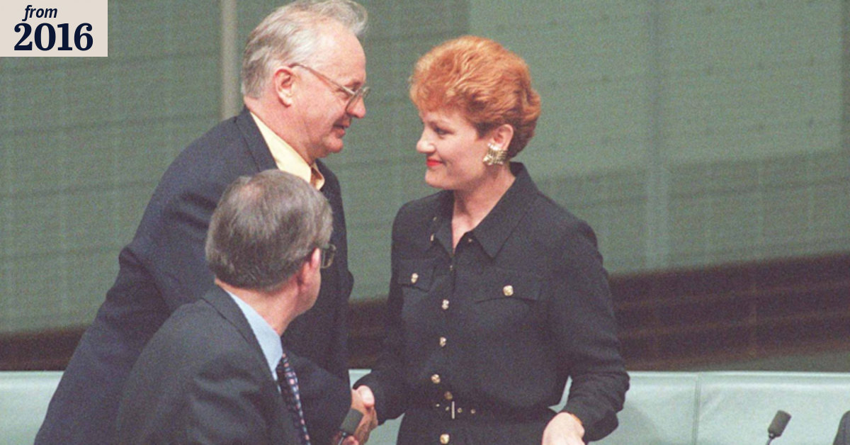 Pauline Hanson's 1996 maiden speech to parliament: Full transcript
