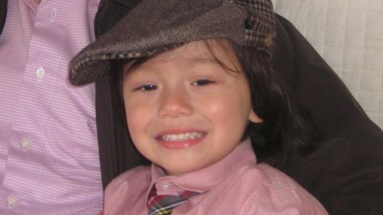 Julian Cadman with his father, Andrew.