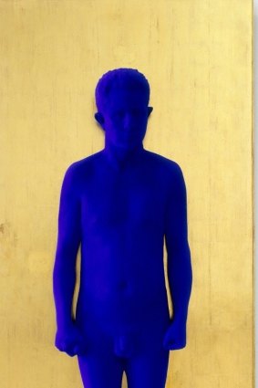 <em>Portrait Relief PR3 (portrait of Claude Pascal) </em>in International Klein Blue by Yves Klein held by the Art Gallery of NSW 