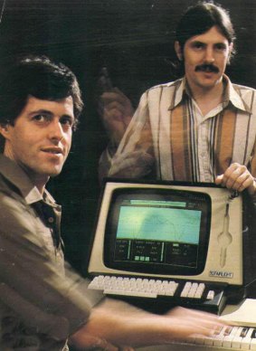 Kim Ryrie and Peter Vogel  and their landmark 1979 invention, the Fairlight CMI (or Computer Musical Instrument). 