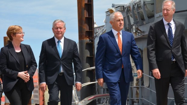 Malcolm Turnbull with WA Premier Colin Barnett in Perth this week.