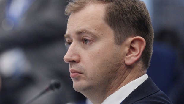 Sergei Millian, president of the Russian American Chamber of Commerce, at an energy forum in Moscow. 