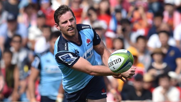 Confident: Bernard Foley has backed the Waratahs to get the job done at Eden Park against the Blues on Friday. 