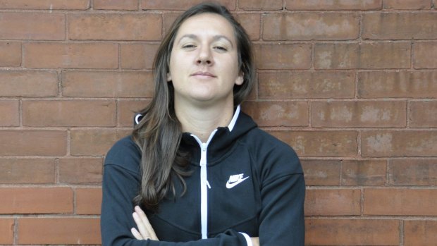 Determined: Matildas co-captain Lisa De Vanna in Moncton.