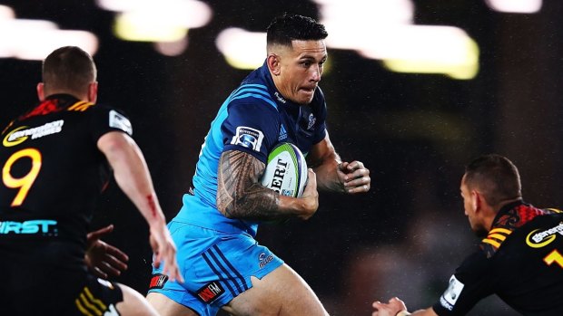 Roaring return: Sonny Bill Williams looks likely to return from injury for the Blues, as they face the British and Irish lions.