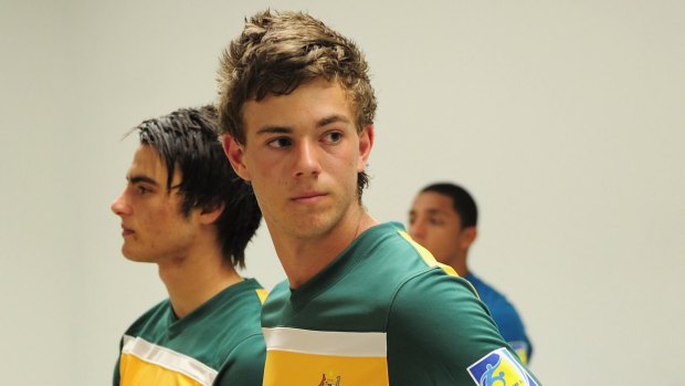 Tragic loss: Dylan Tombides before playing for Australia in an Under-17 World Cup qualifier in 2011.