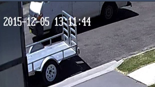 NSW Police has released CCTV footage, above, of the van they believe to be involved in the incident. 