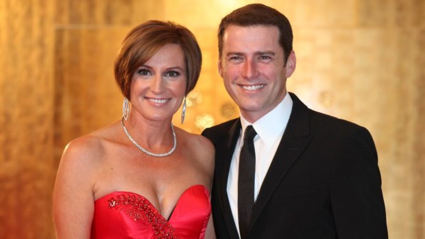 Karl Stefanovic and Cassandra Thorburn at the 2011 Logies.