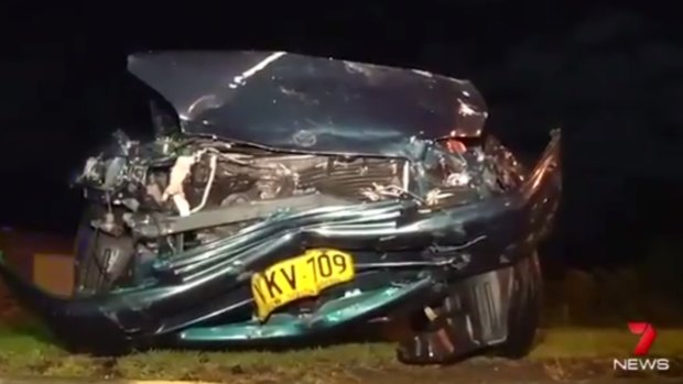 A woman was charged after allegedly blowing 3.5 times the legal limit after a crash on Saturday night.