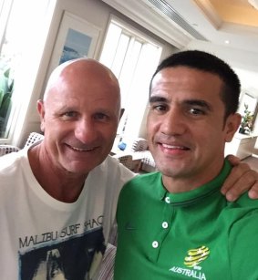 Legends: Peter Sterling and Tim Cahill.