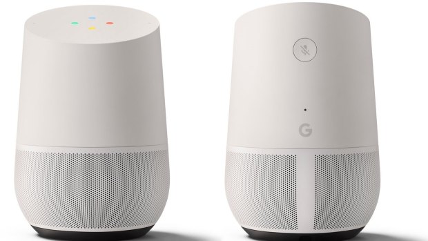 The Google Home smart speaker.