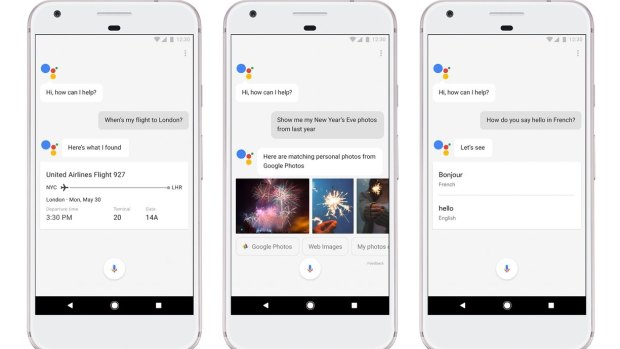Google Assistant is baked into Pixel, to handle natural language requests from anywhere.