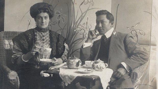 Rosetta Raphael and her lover, fortune teller Zeno the Magnificent (aka William Norman) in Melbourne c1905, shortly after they met.