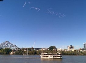 The apology, as seen from the CBD.