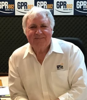Bob Maumill during his final show on 6PR.