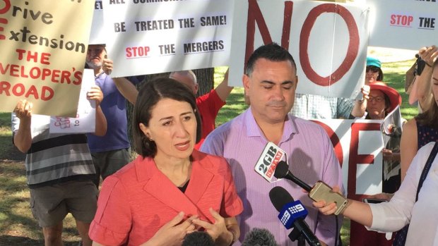 Premier Gladys Berejiklian says a decision on council mergers is imminent