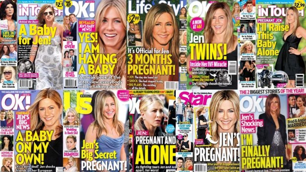 Jennifer Aniston's womb has been tabloid fodder since her marriage to Brad Pitt over a decade ago.