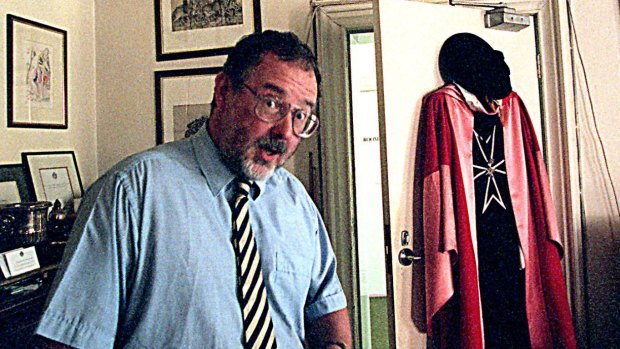Richard Divall in his apartment in 1997.