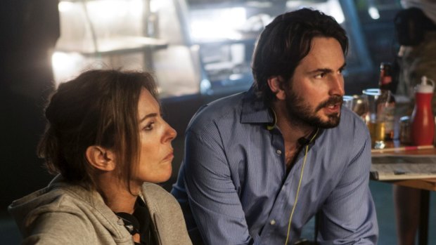 Kathryn Bigelow with collaborator Mark Boal on the set of <i>Zero Dark Thirty</i>.