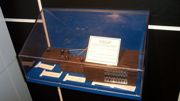The original 'Brown Box' prototype, now held at the Smithsonian Institute.