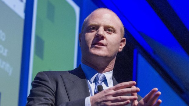 CBA chief executive Ian Narev reported a record annual profit and has announced a $5 billion rights issue. 