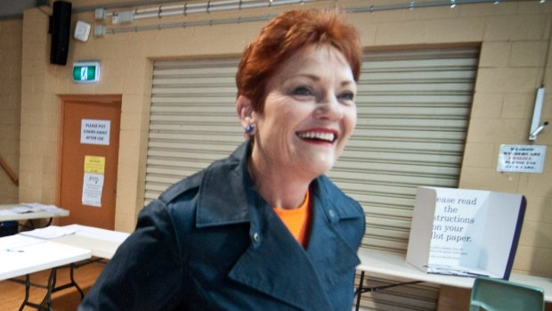 Divisive policies: Pauline Hanson. 