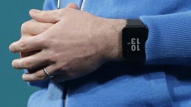 David Singleton, Android director of engineering, wears an LG Android Wear watch.