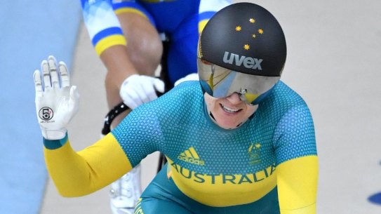 Australian Anna Meares after the Keirin finals at Rio 2016 on Saturday.