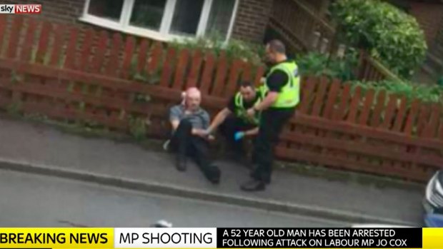 Tommy Mair is arrested after British Labour MP was shot and stabbed to death.