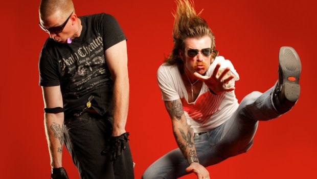 Eagles of Death Metal: (l-r)Josh Homme and Jesse Hughes
