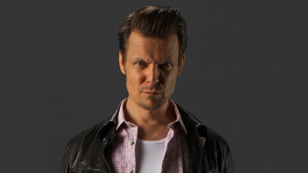 Sam Lake, <i>Quantum Break</i>'s creative director, does his trademark 'Max Payne' face.